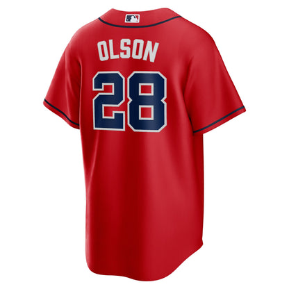 Matt Olson Atlanta Braves Nike Alternate 2 Replica Jersey - Red