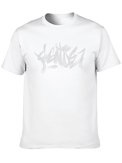 Modern Smoke Art Black T-Shirt