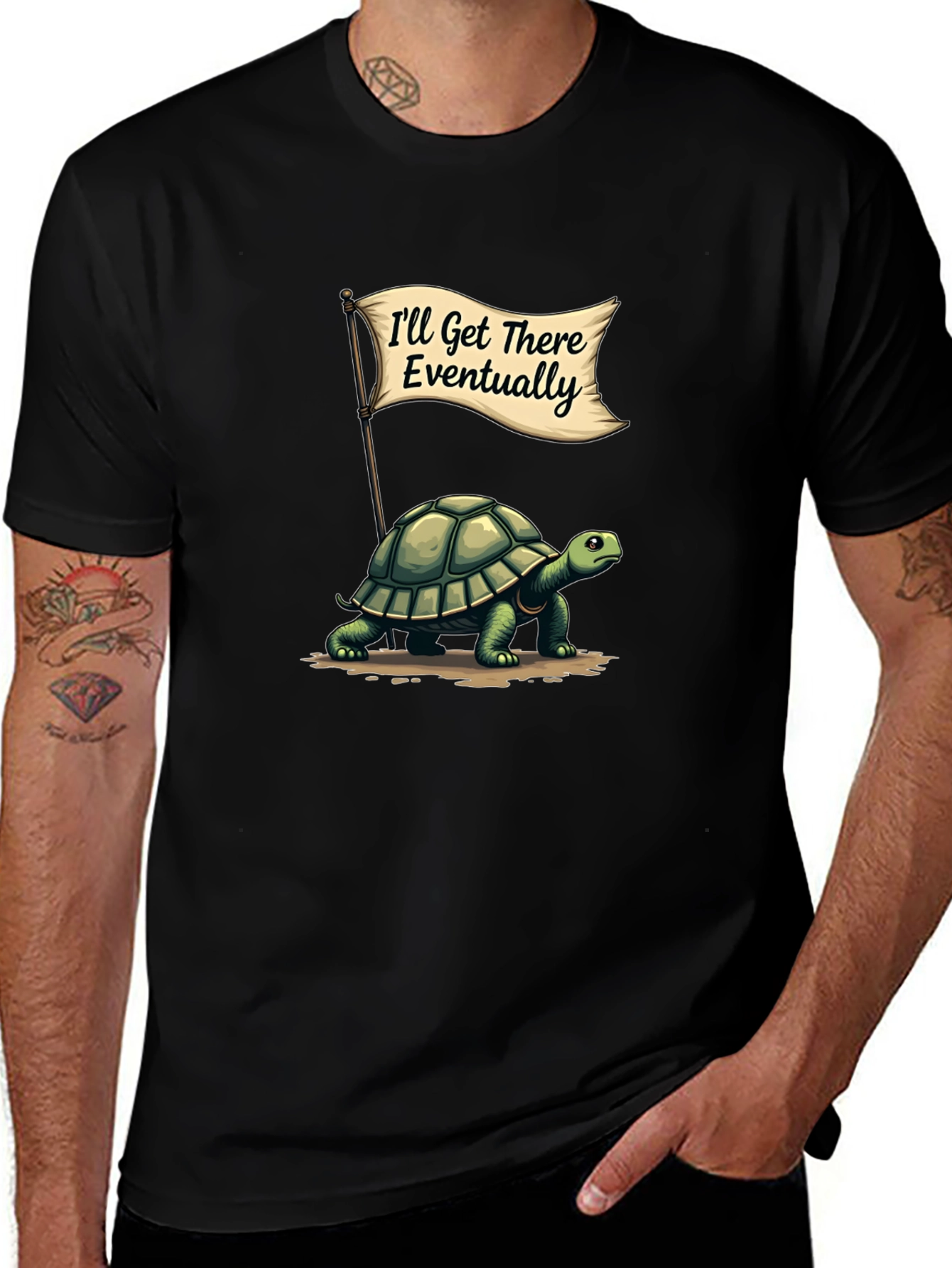 Funny Turtle T-Shirt - Ill Get There Eventually