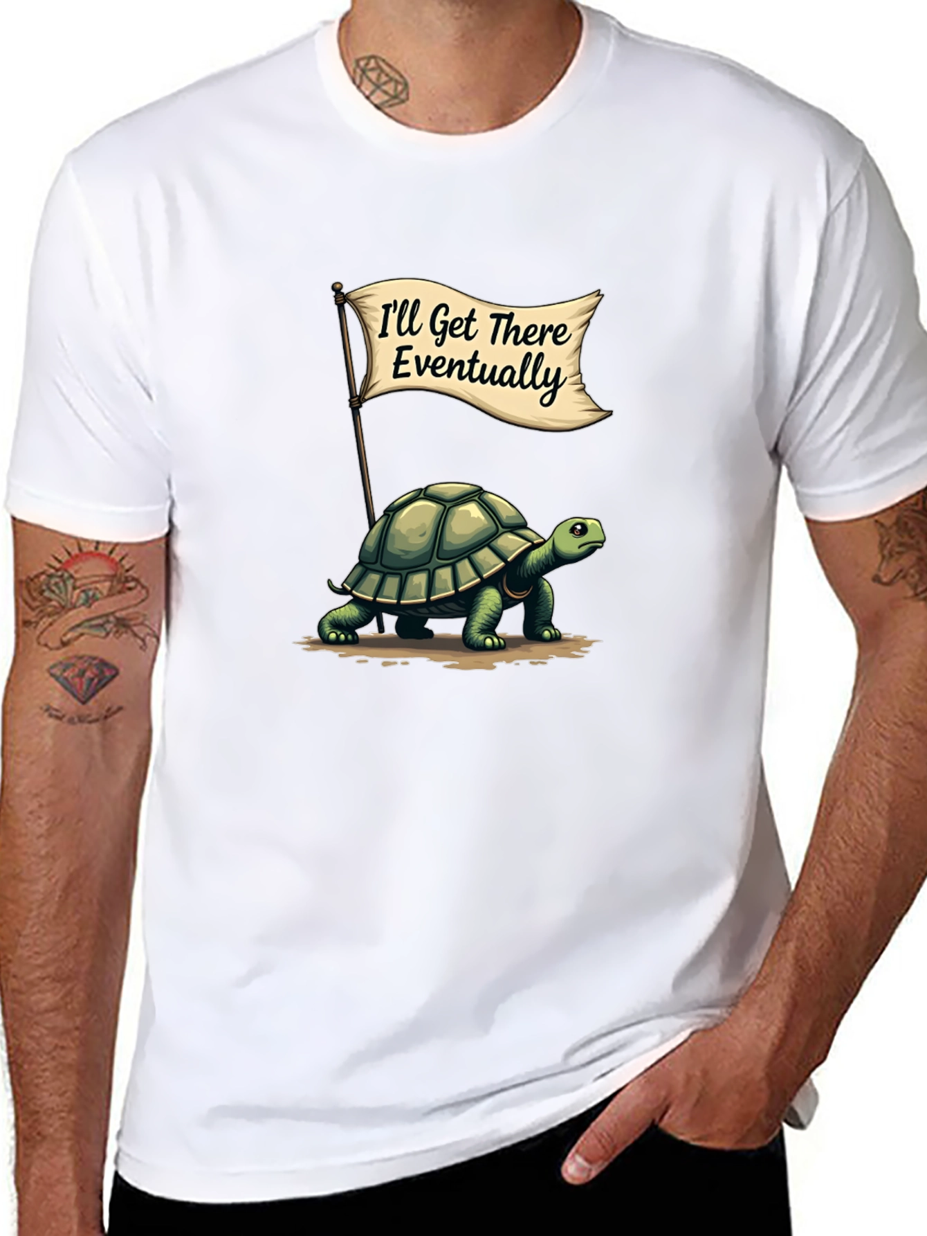 Funny Turtle T-Shirt - Ill Get There Eventually