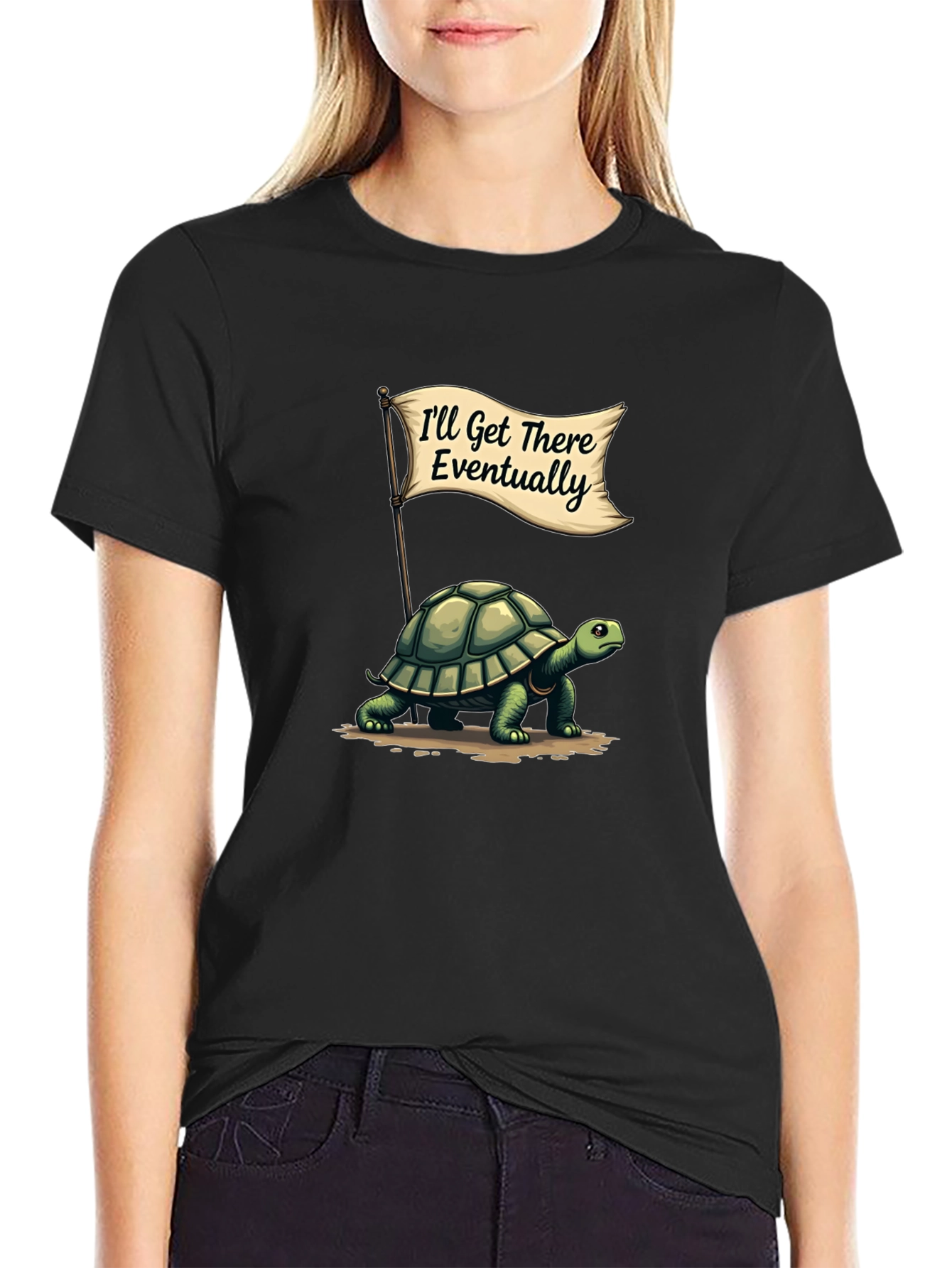 Funny Turtle T-Shirt - Ill Get There Eventually