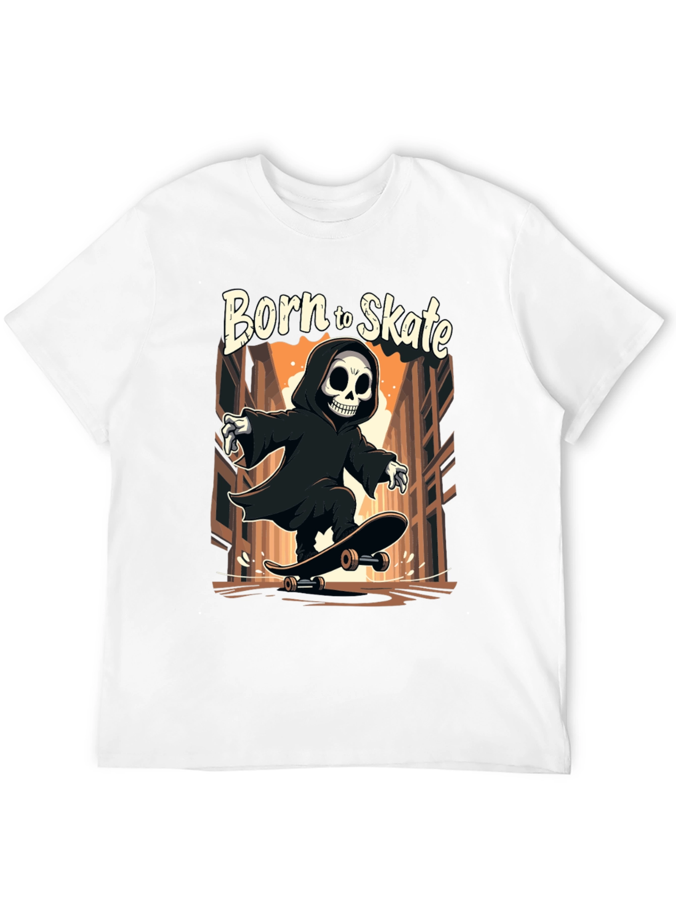 Born to Skate Grim Reaper T-Shirt