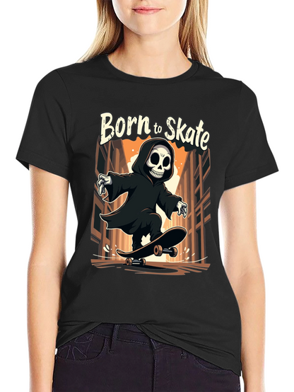 Born to Skate Grim Reaper T-Shirt