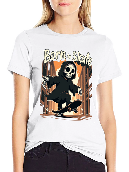 Born to Skate Grim Reaper T-Shirt