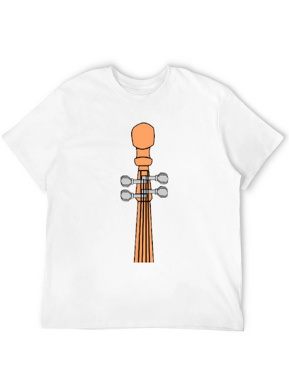 Violin Scroll Headstock Graphic Tee - Black