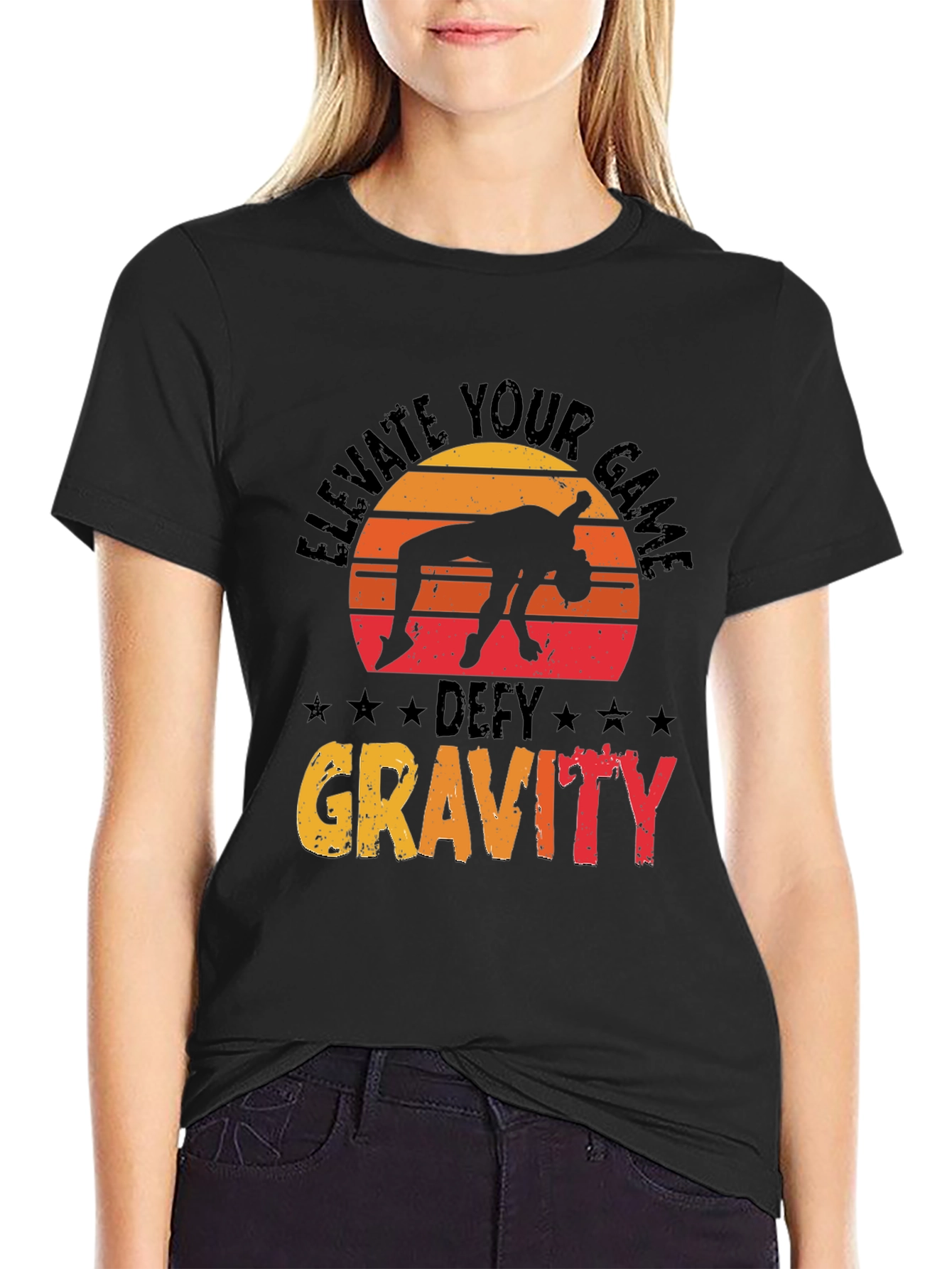 Elevate Your Game Defy Gravity Tee