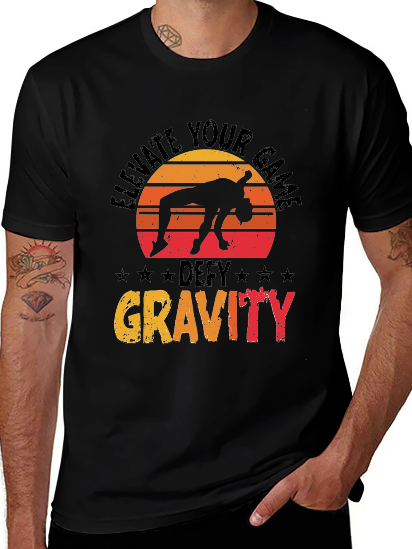 Elevate Your Game Defy Gravity Tee