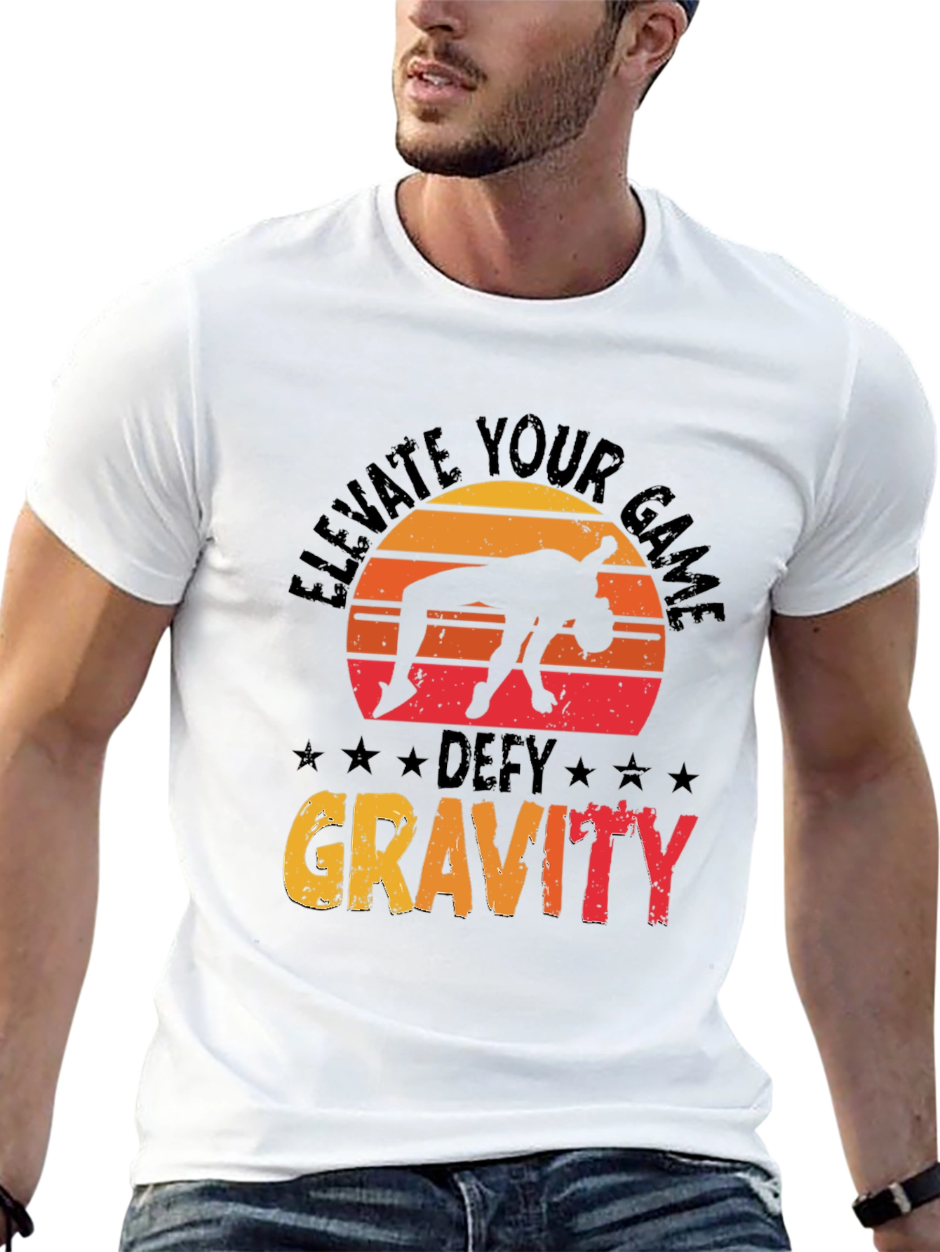 Elevate Your Game Defy Gravity Tee