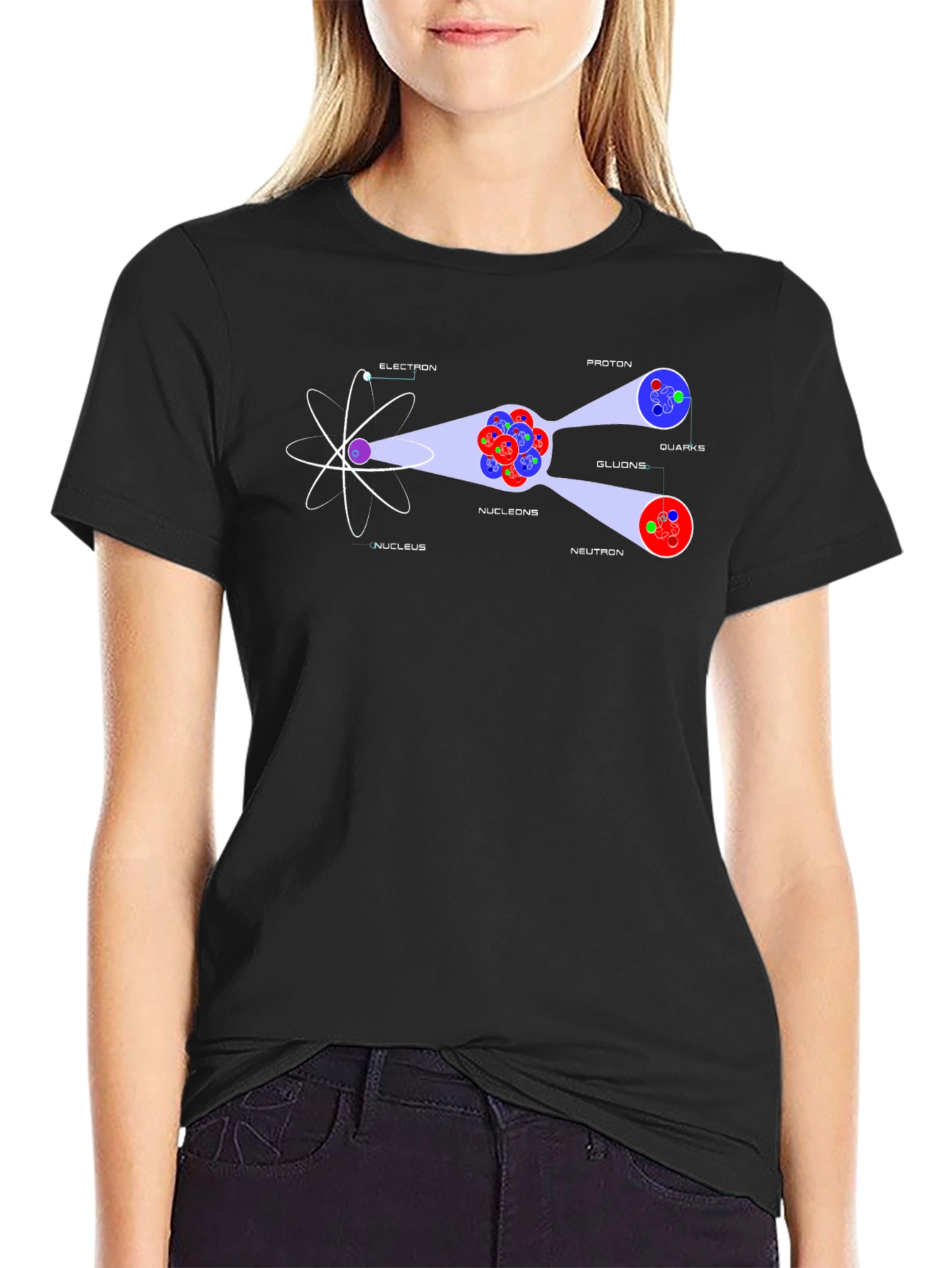 Atom Structure T-Shirt - Science Geek Tee