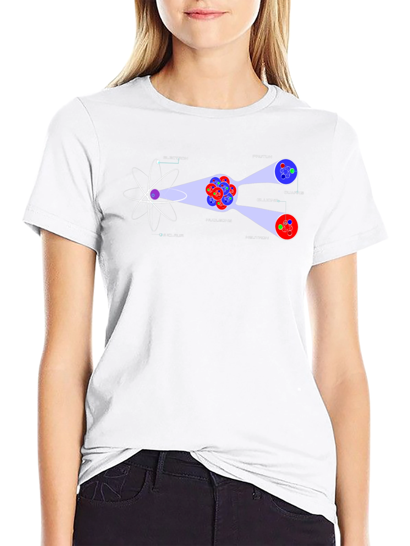 Atom Structure T-Shirt - Science Geek Tee