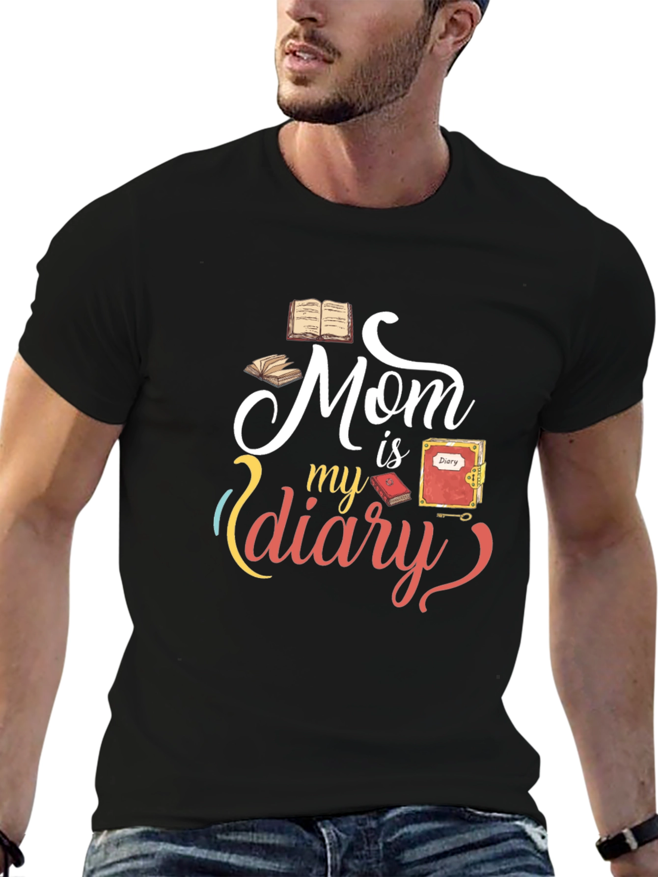 Mom is my diary graphic Tee