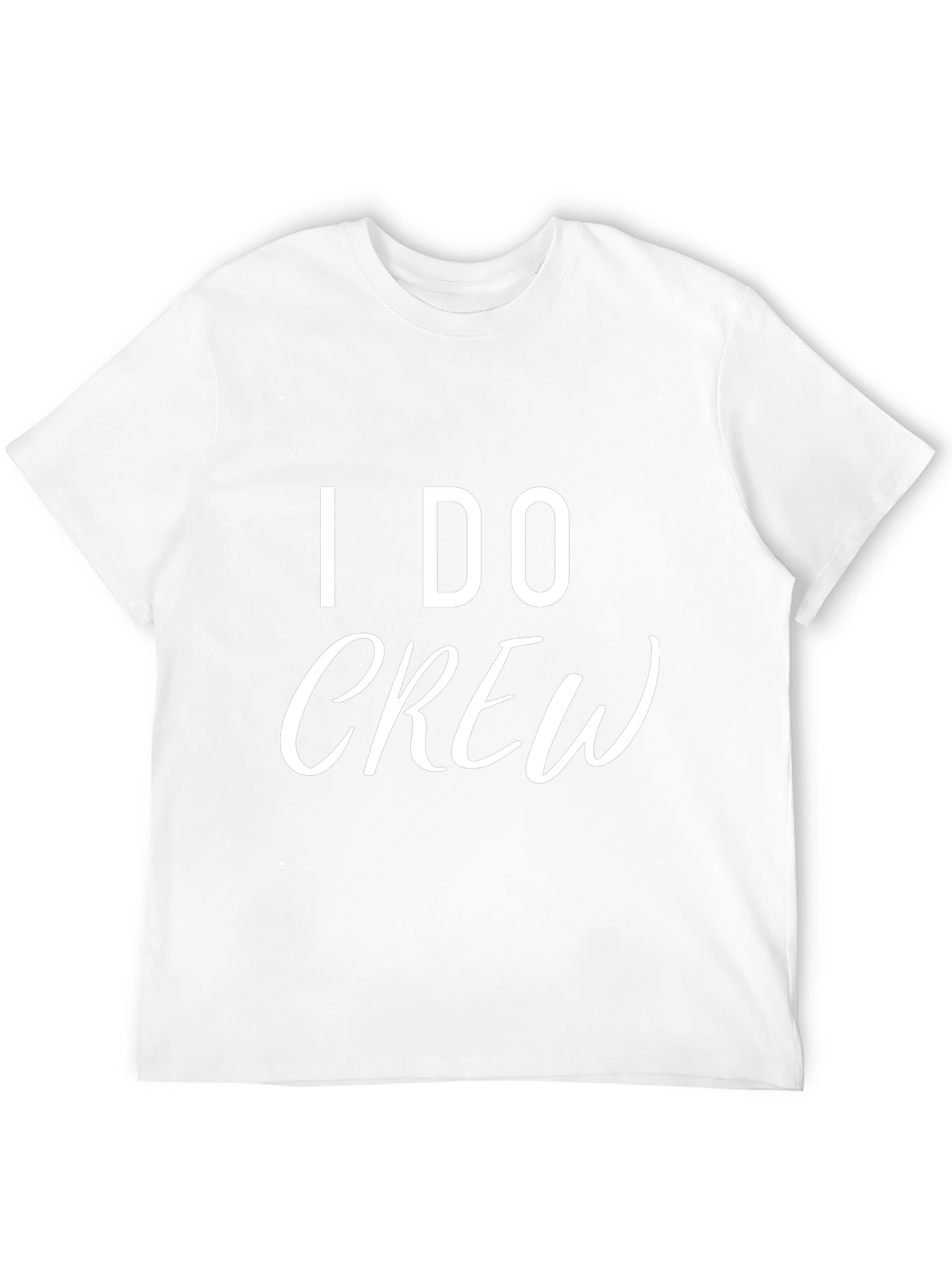 I DO Crew Black T-Shirt Wedding Party Tee