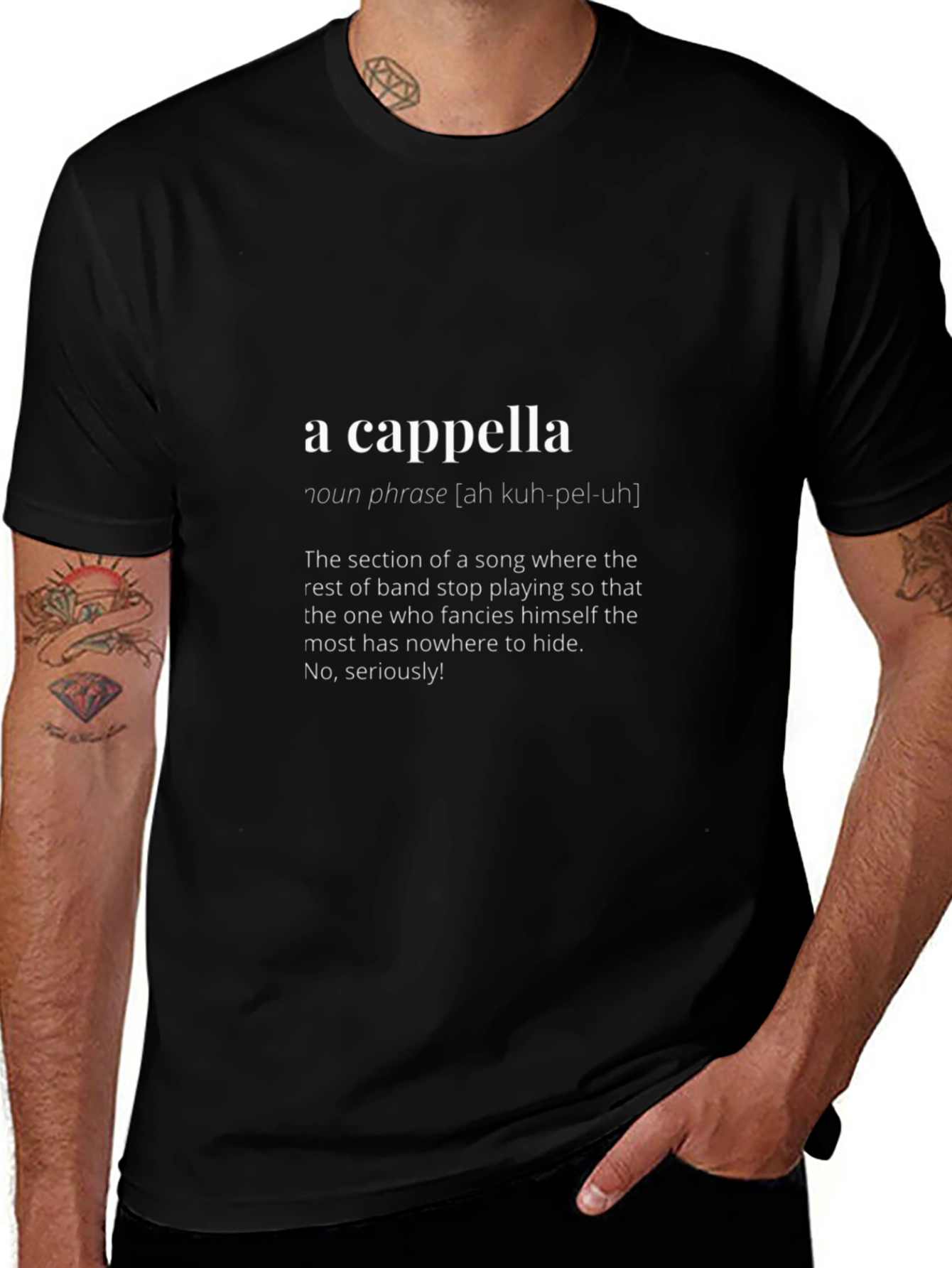 A Cappella Definition T-Shirt | Music Lover Tee