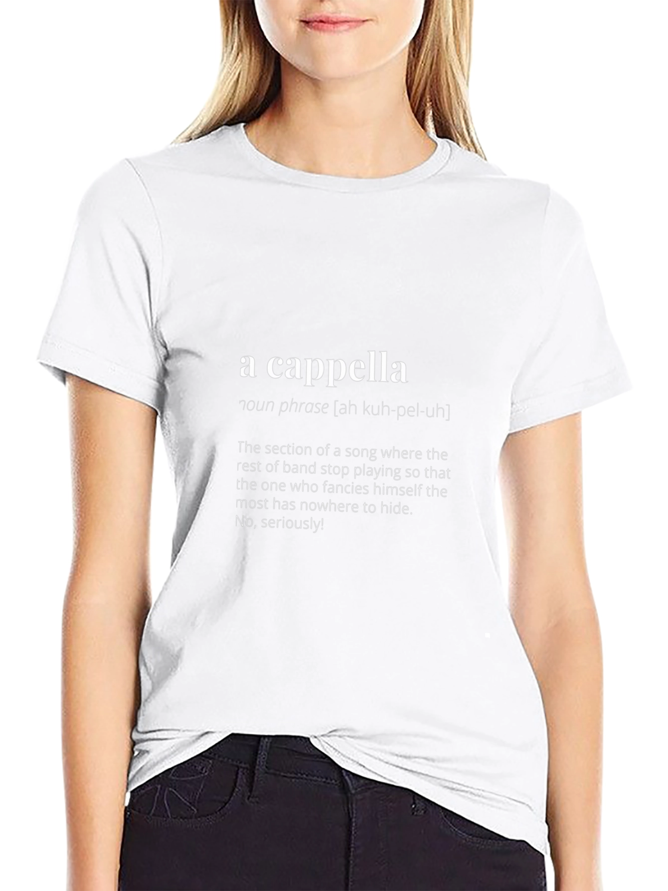 A Cappella Definition T-Shirt | Music Lover Tee