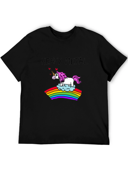Heavy Metal Unicorn Rainbow T-Shirt