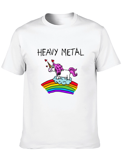 Heavy Metal Unicorn Rainbow T-Shirt