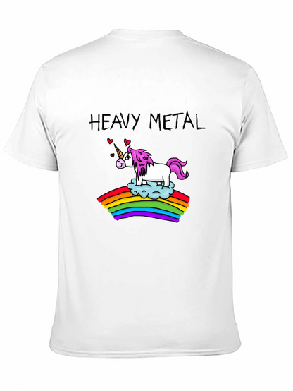 Heavy Metal Unicorn Rainbow T-Shirt