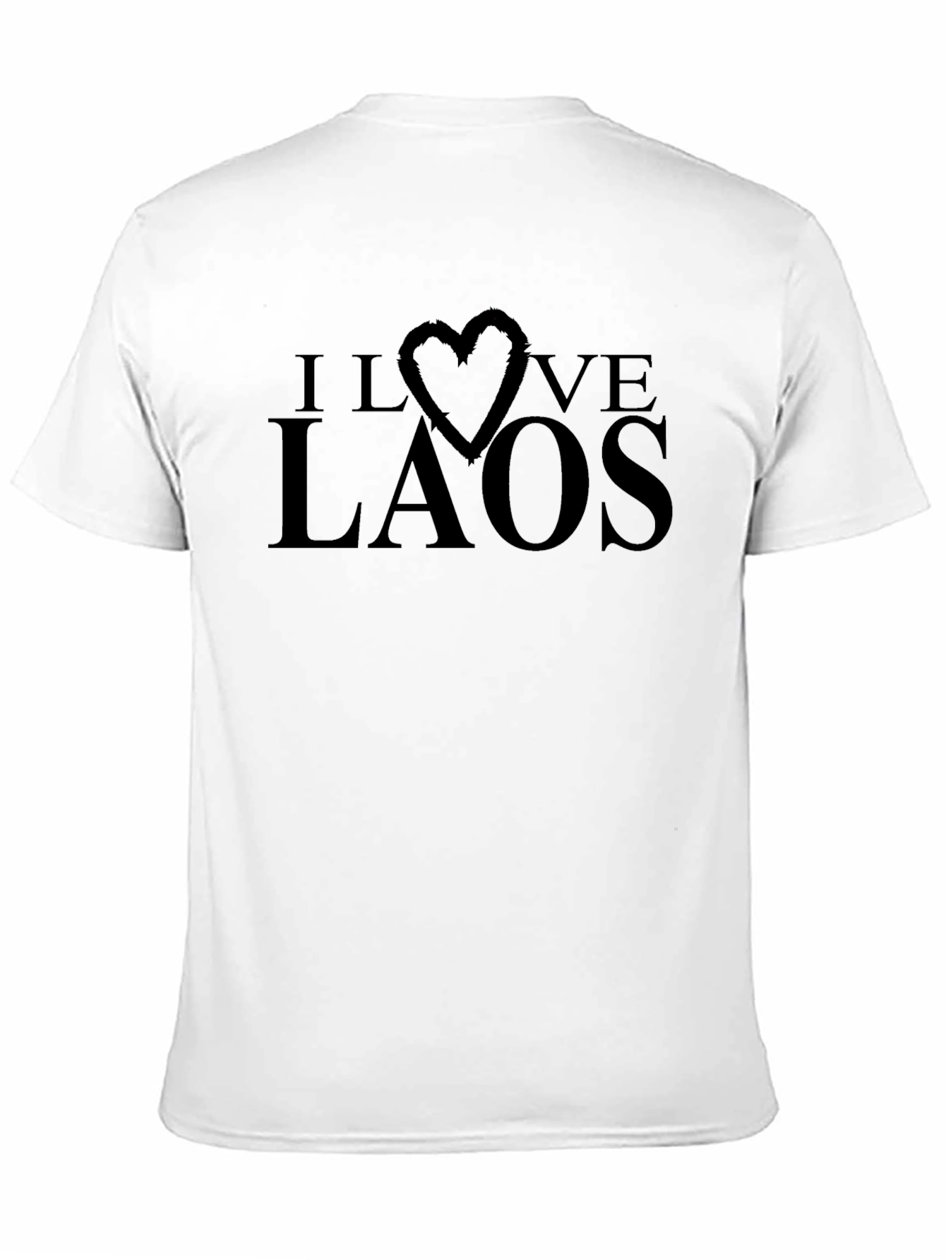 I Love Laos T-Shirt - Graphic Heart Tee