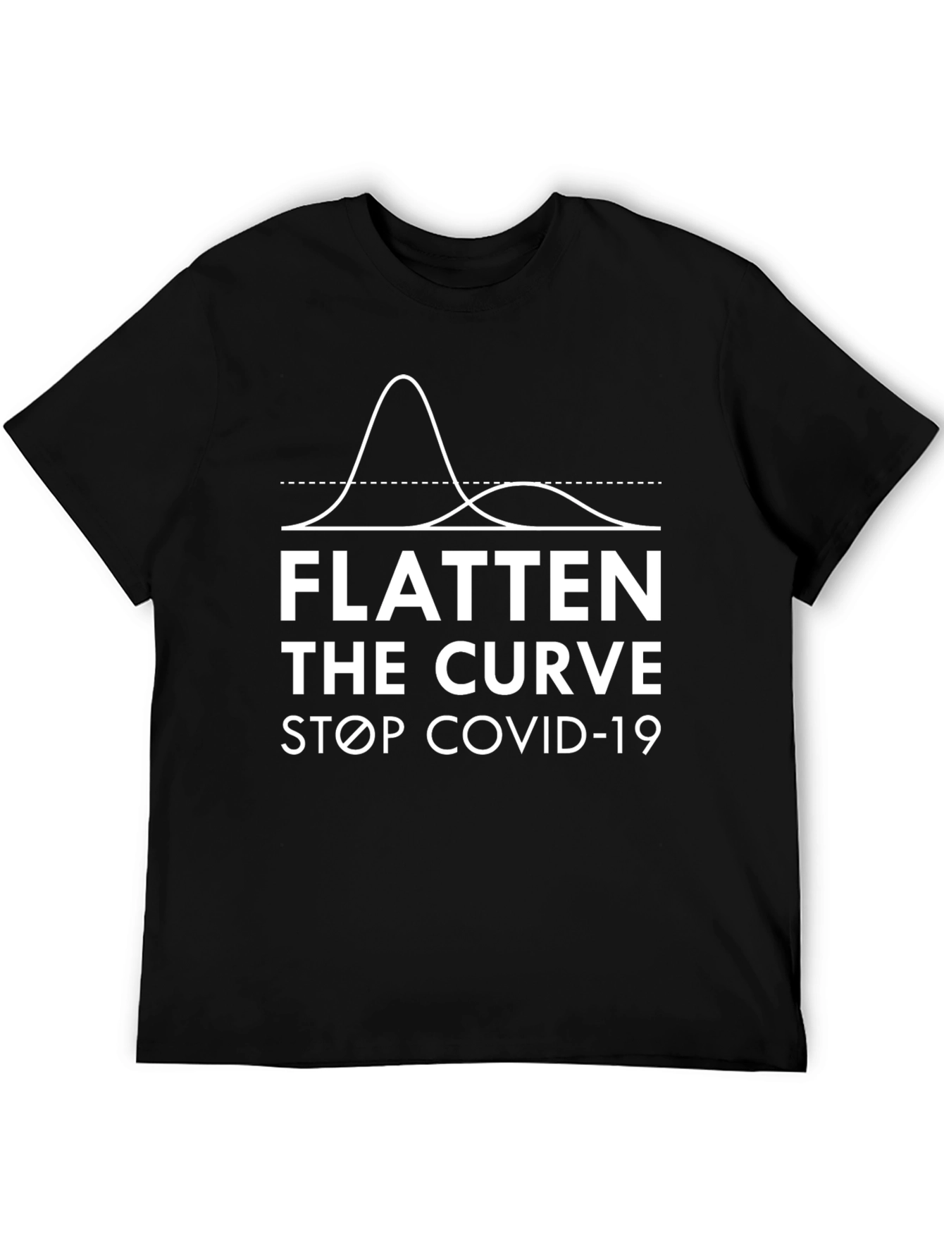 Flatten the Curve T-Shirt - Stop COVID-19 Pandemic