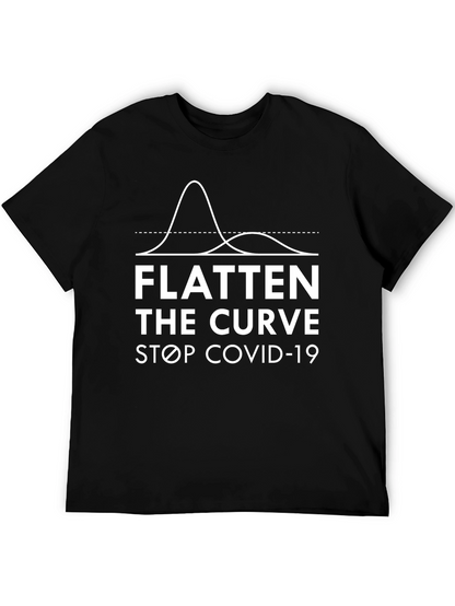 Flatten the Curve T-Shirt - Stop COVID-19 Pandemic
