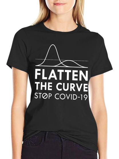 Flatten the Curve T-Shirt - Stop COVID-19 Pandemic