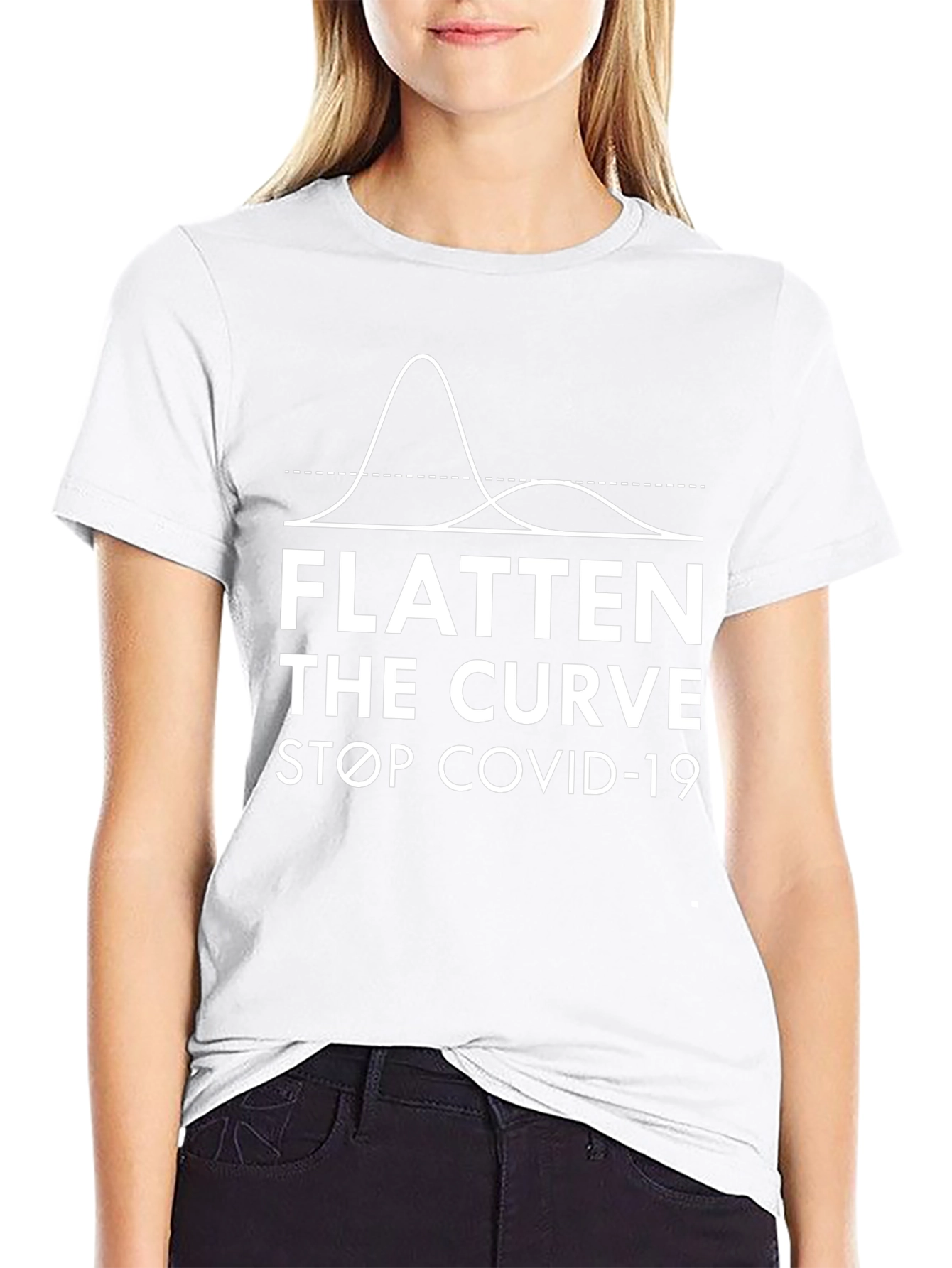 Flatten the Curve T-Shirt - Stop COVID-19 Pandemic
