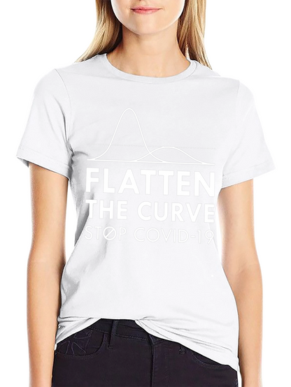 Flatten the Curve T-Shirt - Stop COVID-19 Pandemic