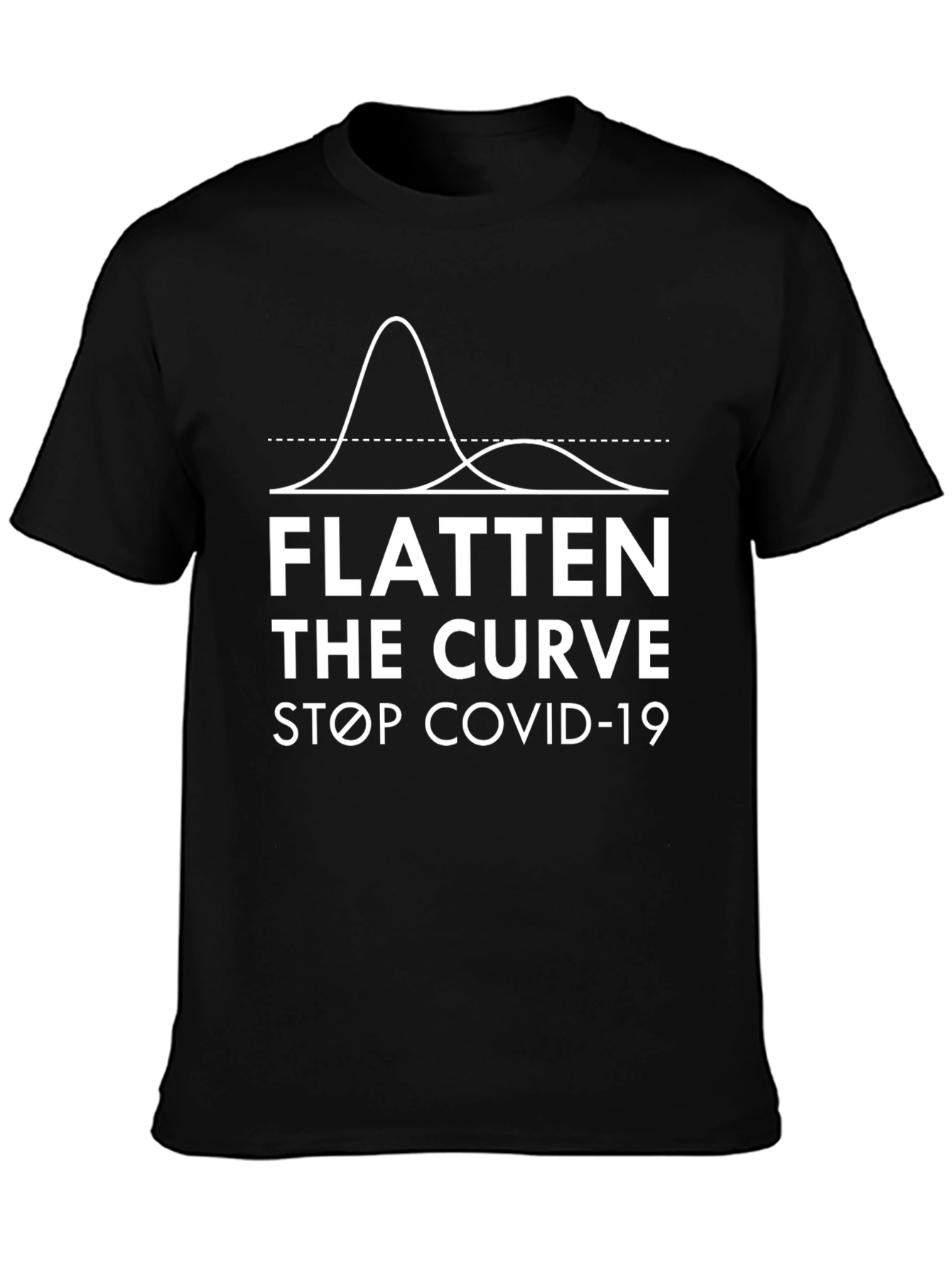 Flatten the Curve T-Shirt - Stop COVID-19 Pandemic