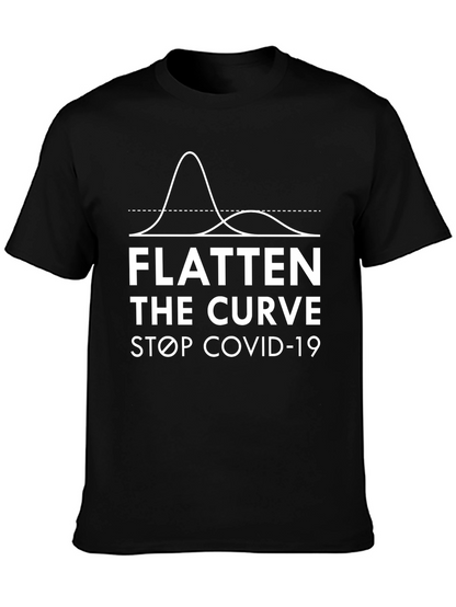 Flatten the Curve T-Shirt - Stop COVID-19 Pandemic