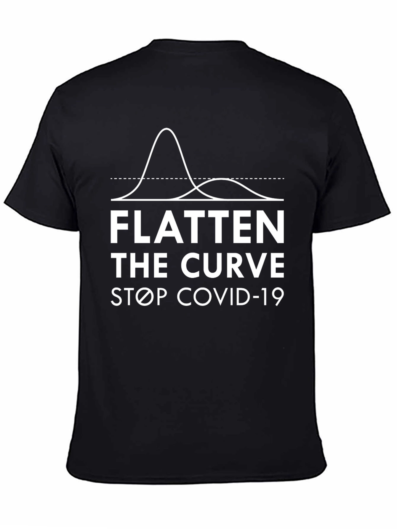 Flatten the Curve T-Shirt - Stop COVID-19 Pandemic