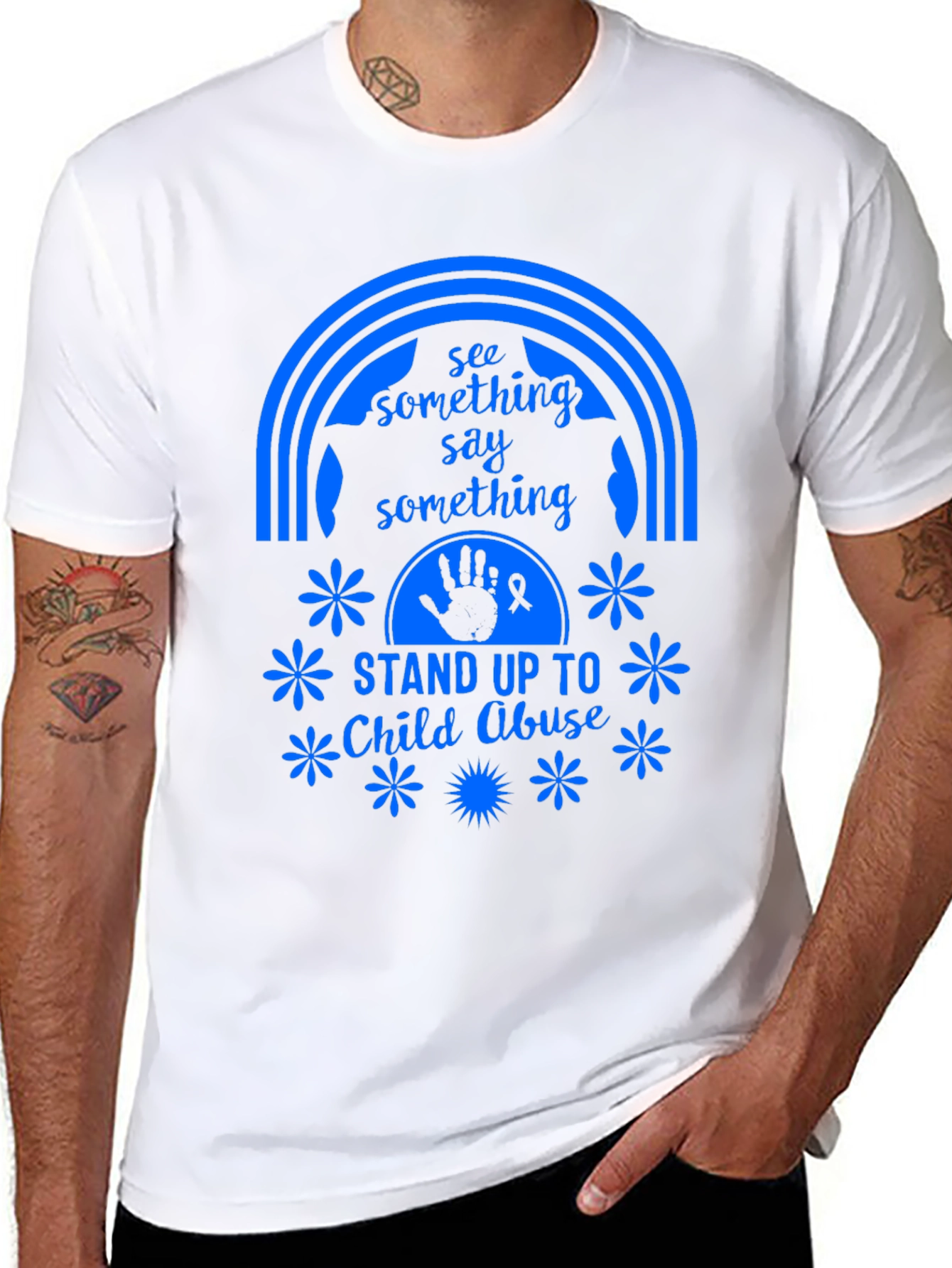 Stand Up To Child Abuse Graphic Tee
