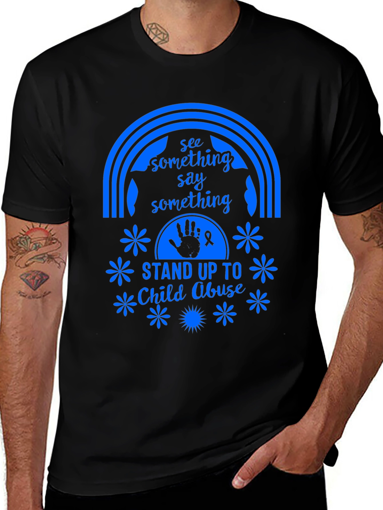 Stand Up To Child Abuse Graphic Tee