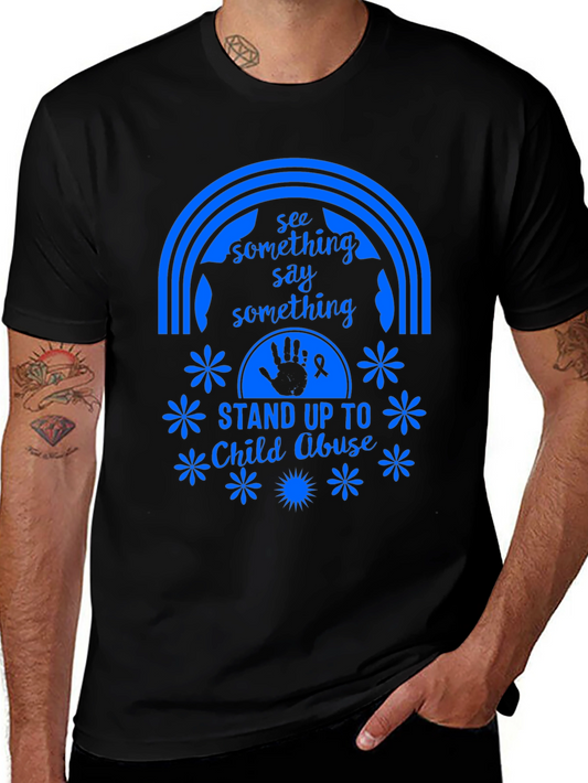 Stand Up To Child Abuse Graphic Tee