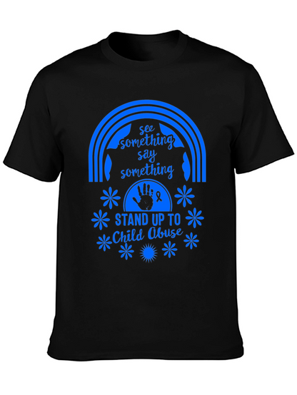 Stand Up To Child Abuse Graphic Tee