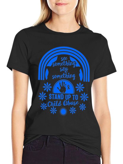 Stand Up To Child Abuse Graphic Tee