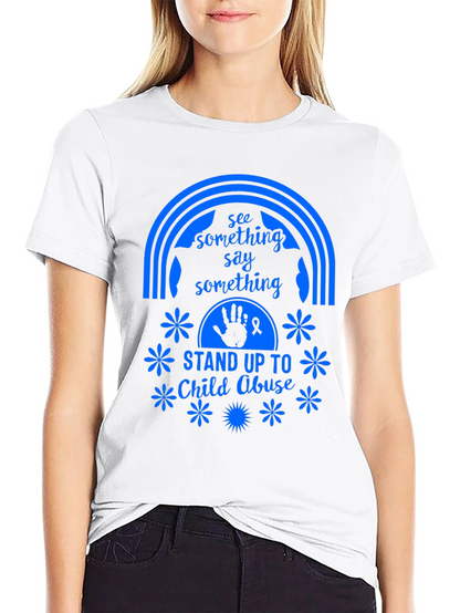 Stand Up To Child Abuse Graphic Tee