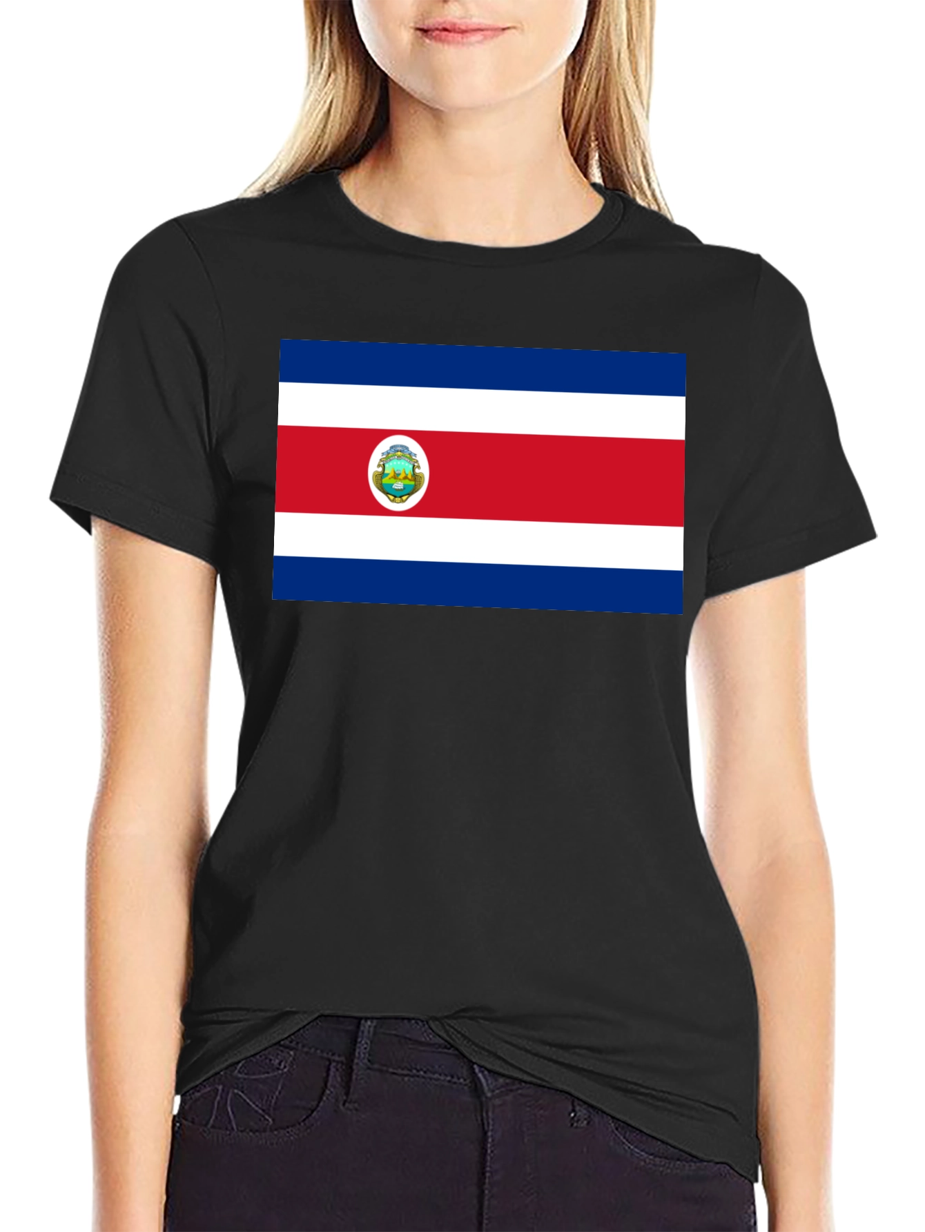Costa Rica Flag Graphic T-Shirt