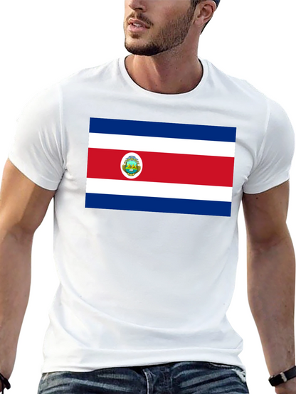 Costa Rica Flag Graphic T-Shirt