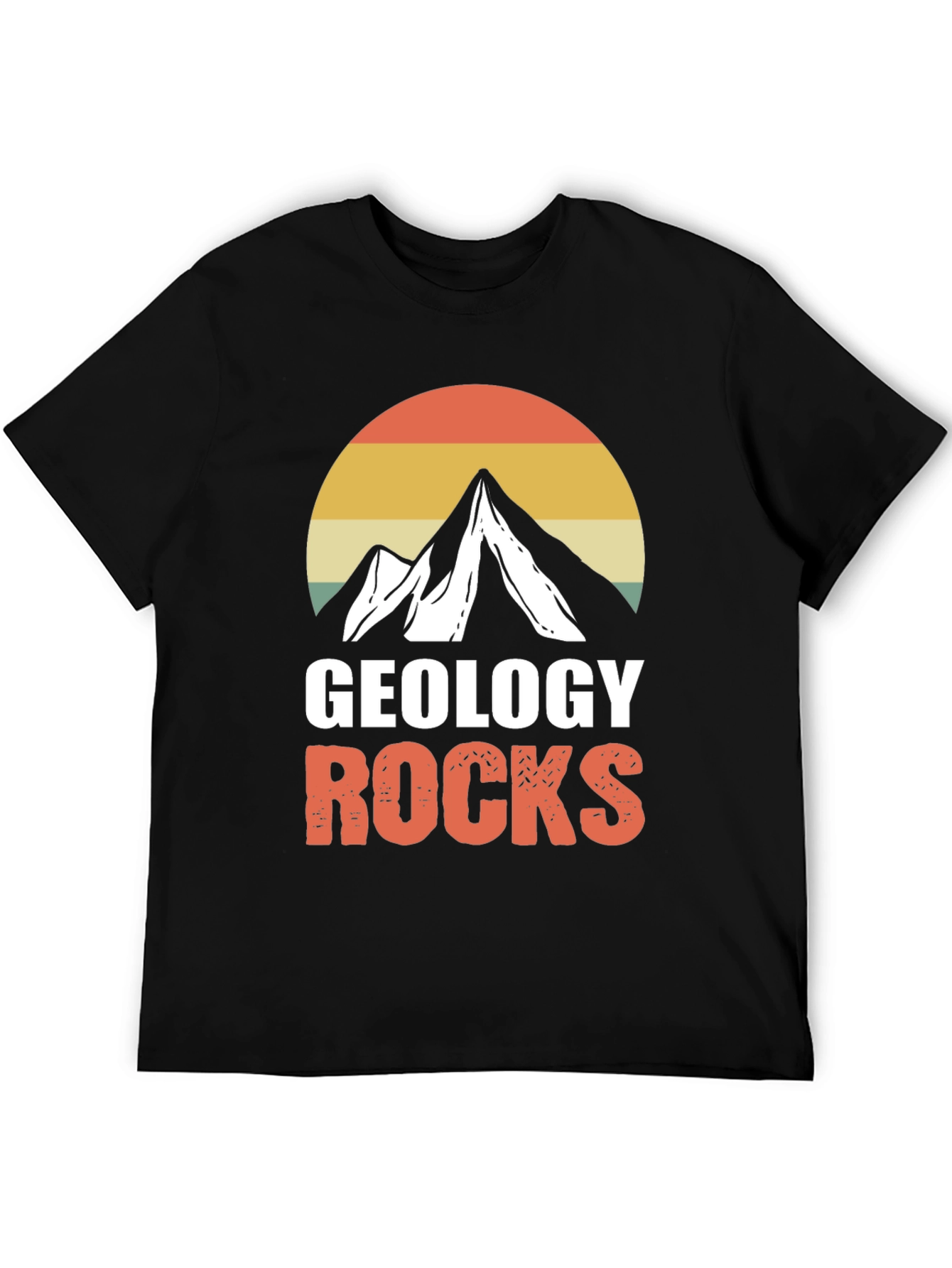 Geology Rocks T-Shirt - Mountain Sunset Graphic Tee