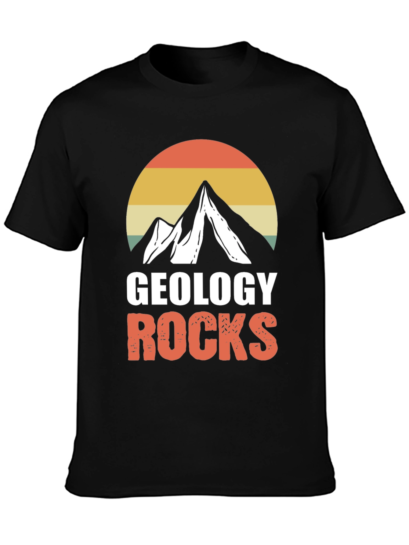 Geology Rocks T-Shirt - Mountain Sunset Graphic Tee