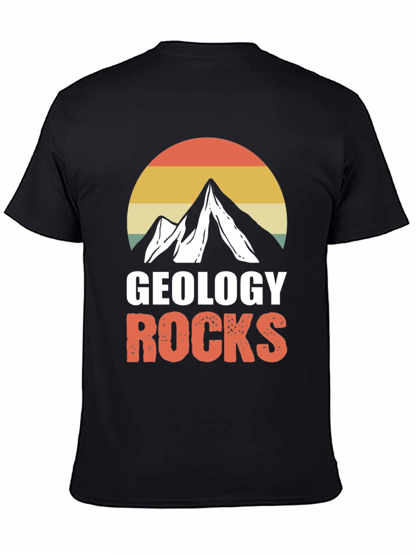 Geology Rocks T-Shirt - Mountain Sunset Graphic Tee