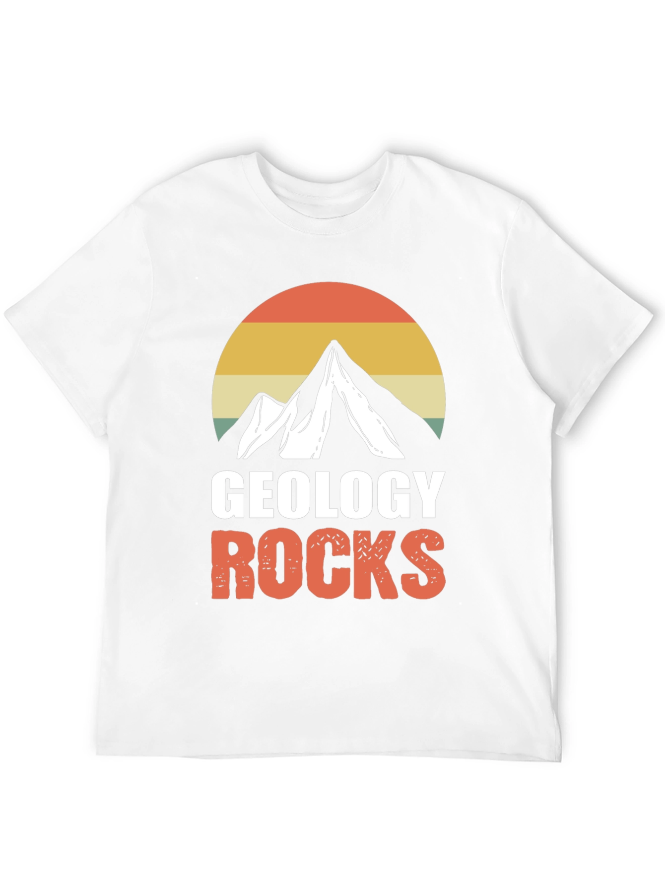 Geology Rocks T-Shirt - Mountain Sunset Graphic Tee