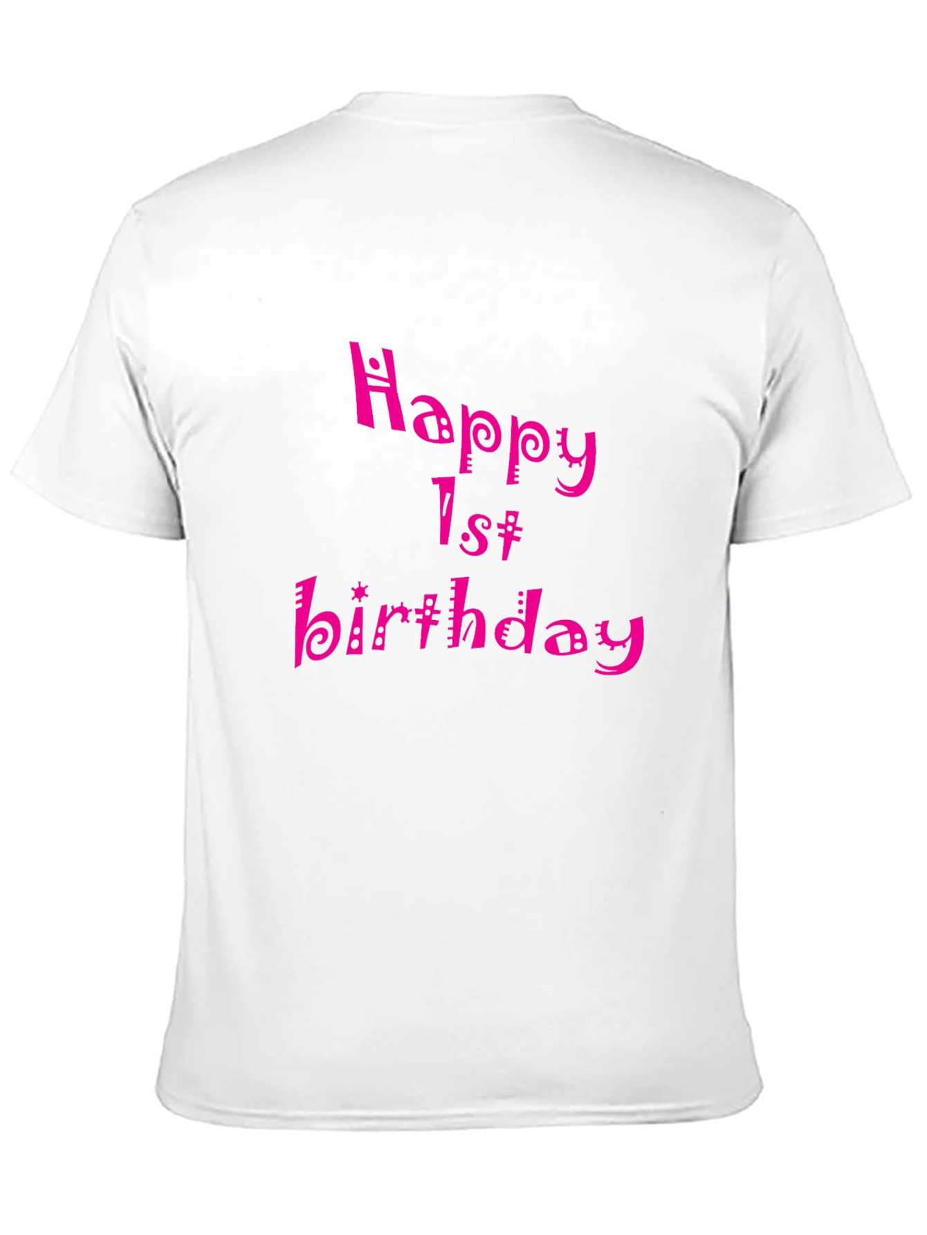 Happy 1st Birthday Black T-Shirt