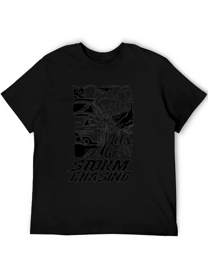 Lets Go Storm Chasing Black T-Shirt