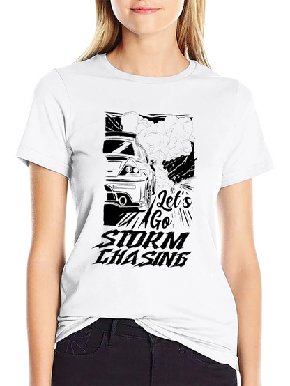 Lets Go Storm Chasing Black T-Shirt