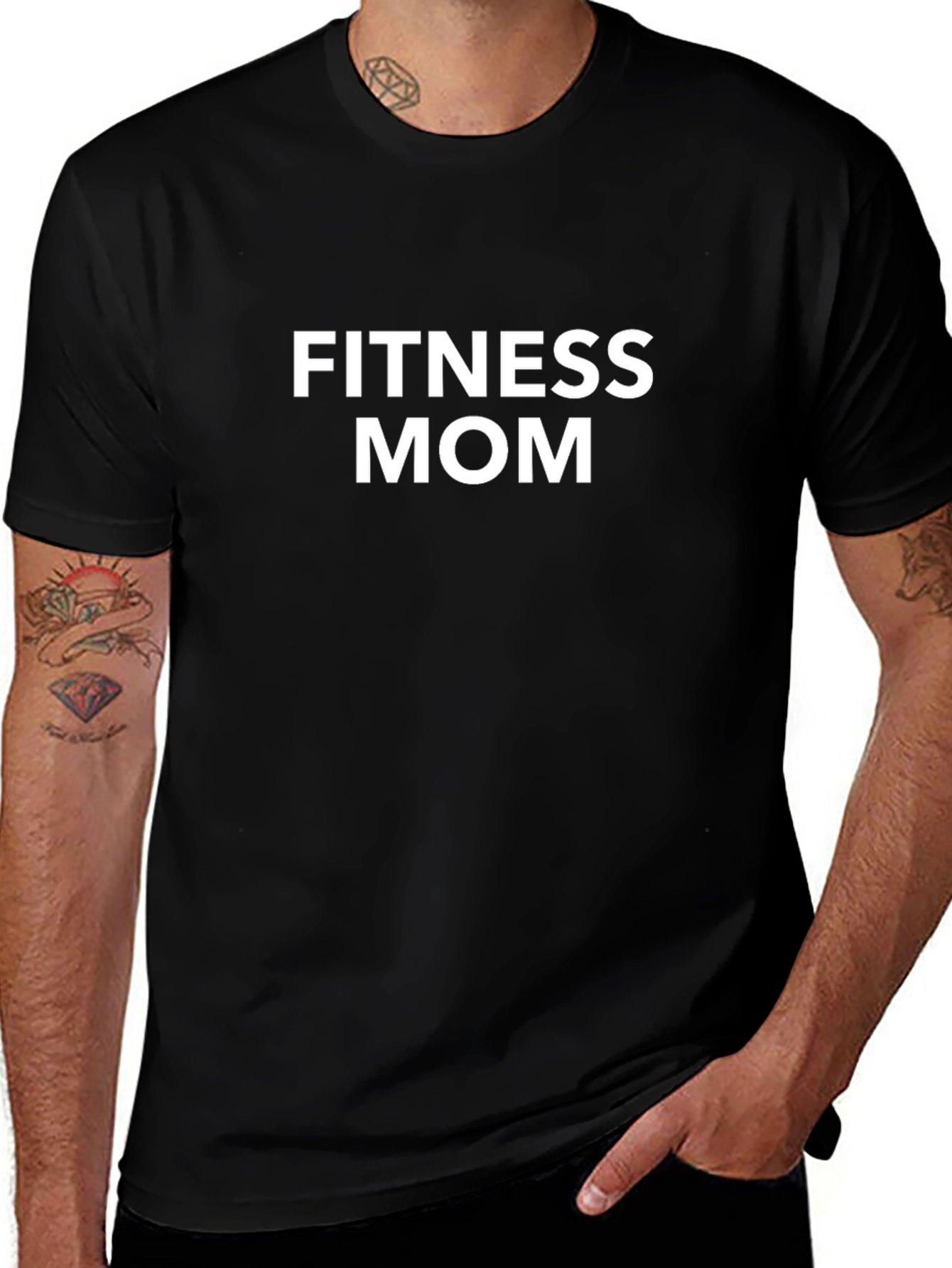 Fitness Mom Black T-Shirt