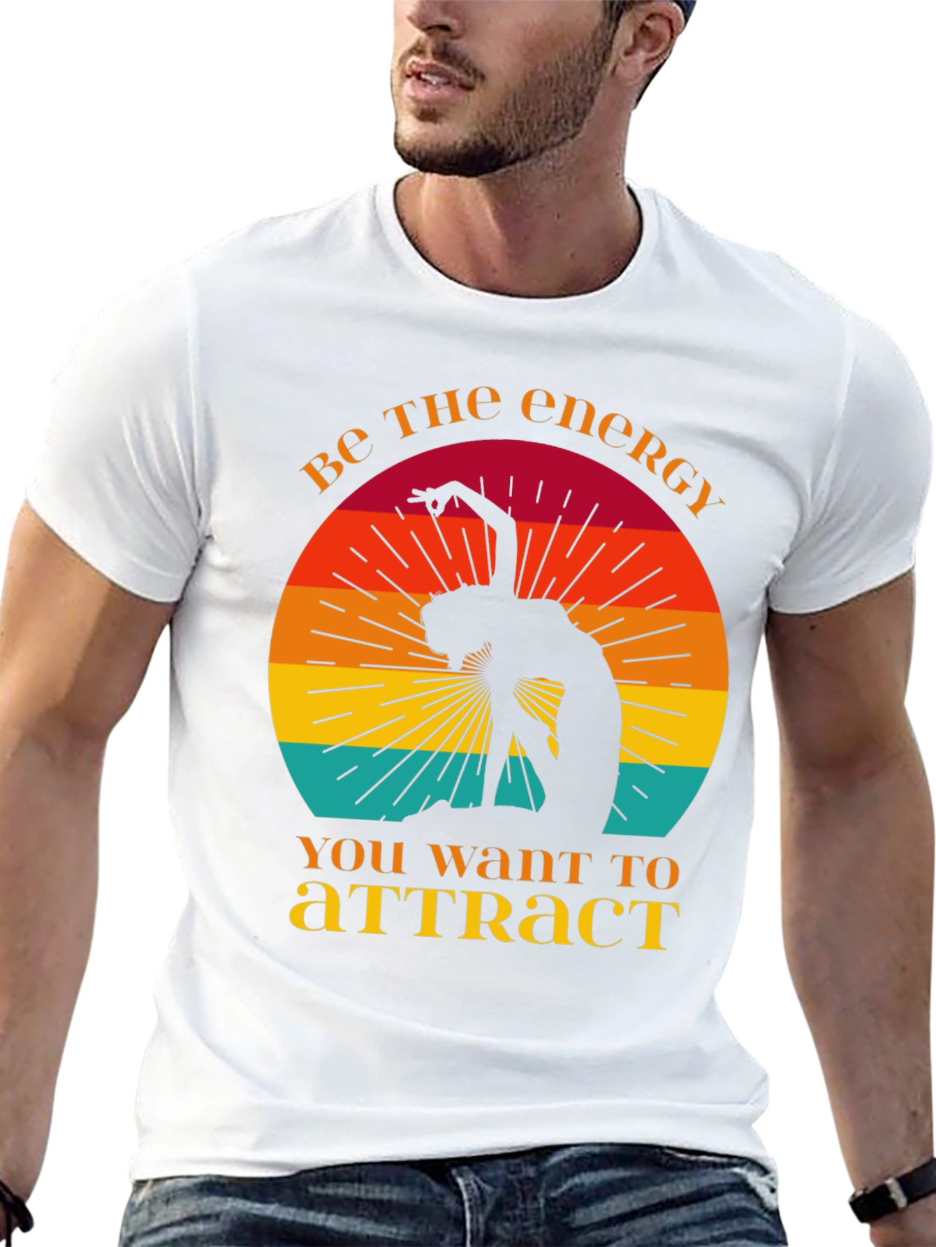 Energy T-Shirt - Retro Yoga Design
