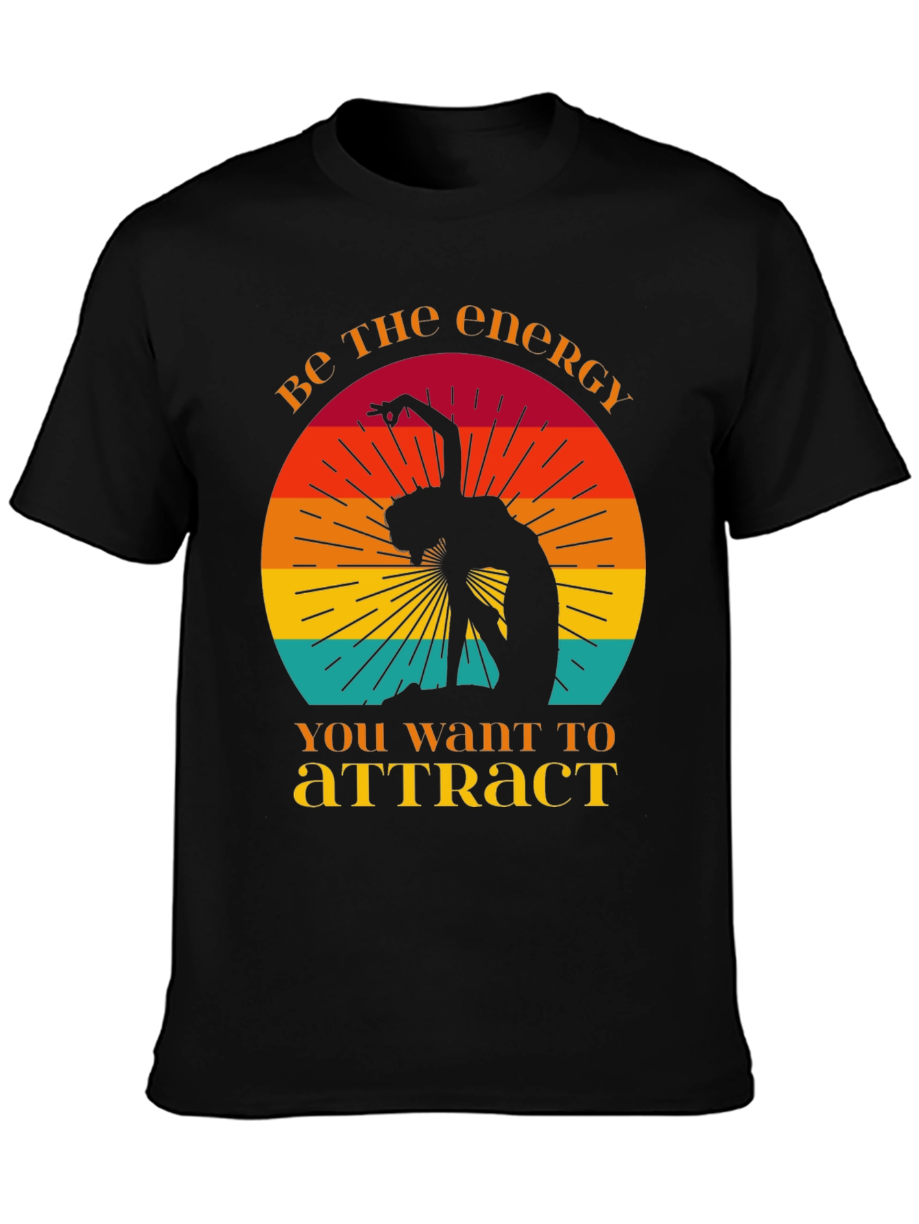 Energy T-Shirt - Retro Yoga Design