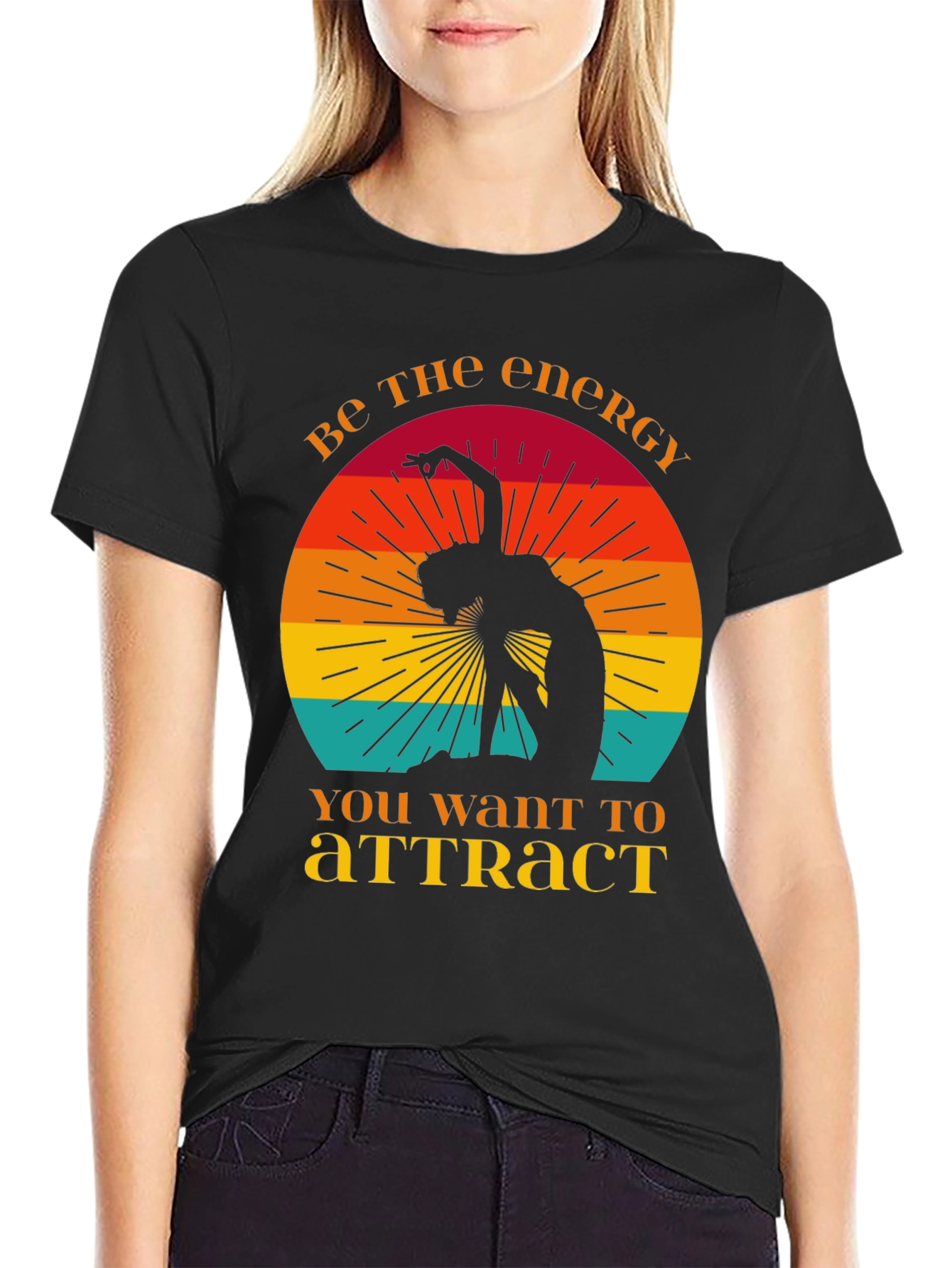 Energy T-Shirt - Retro Yoga Design