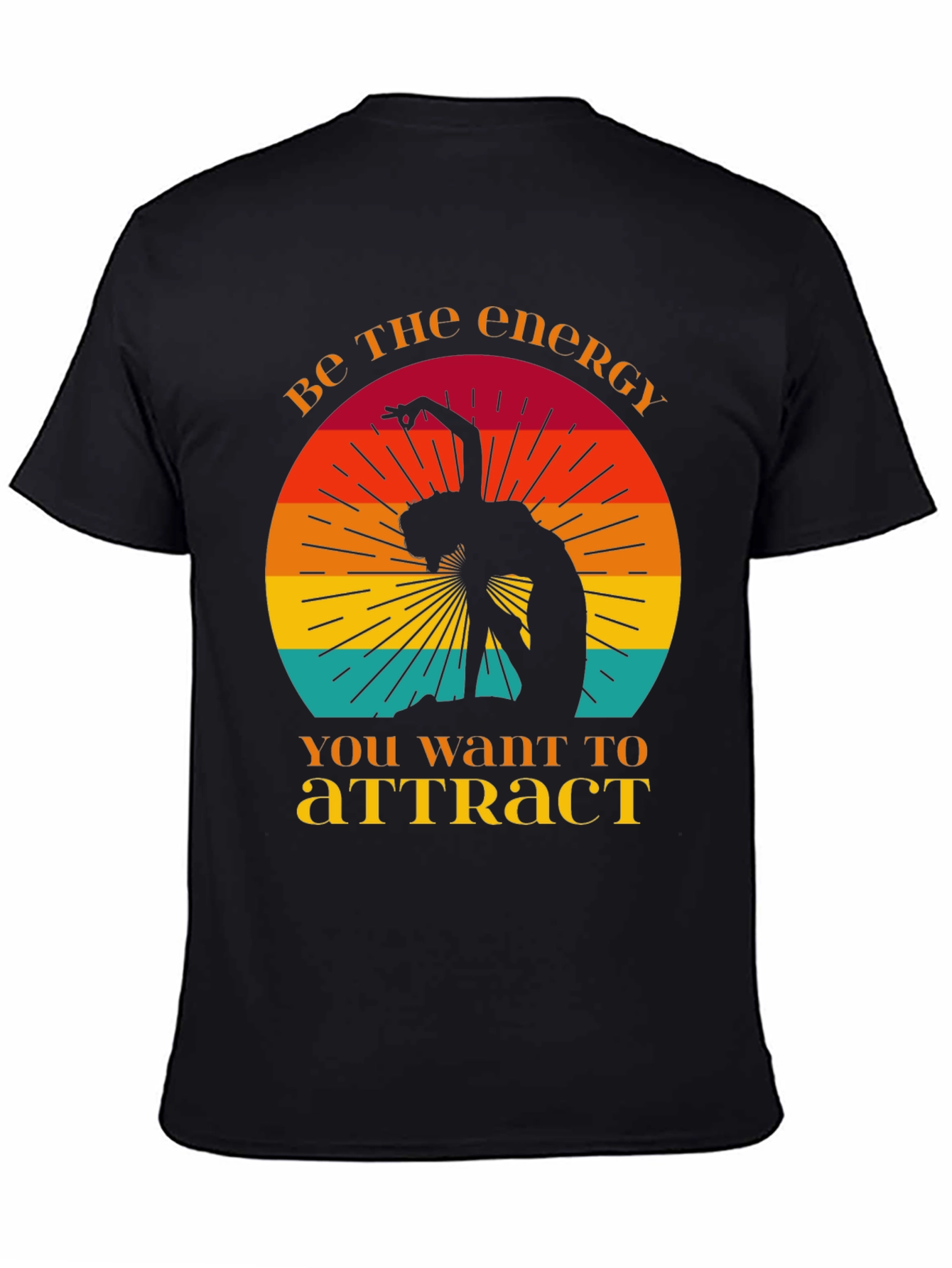 Energy T-Shirt - Retro Yoga Design